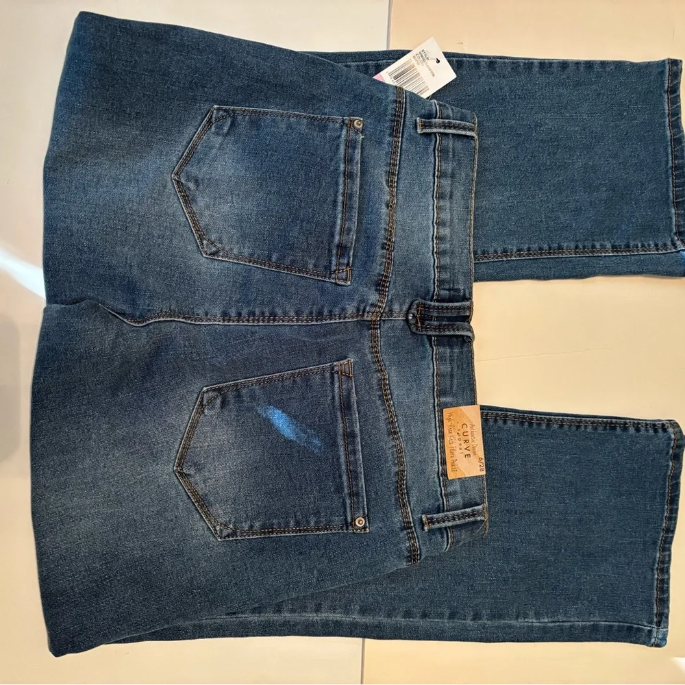 CURVE APPEAL High Rise Kick Flare Ankle Jeans Size 6 **NEW** - Picture 5 of 5